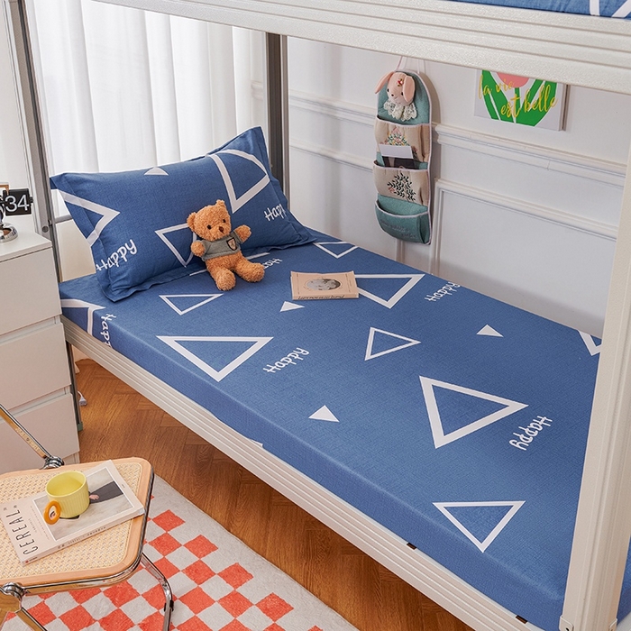 91家纺网 家纺一手货源 找家纺 （总）斯尔顿 2025春夏新款加厚全棉纯棉学生宿舍上下铺三件套