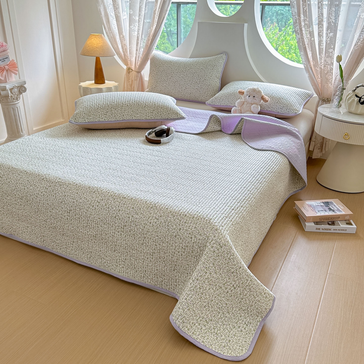 91家纺网 家纺一手货源 找家纺 （总）恒尚居2025新款春秋纯棉床盖全棉印花床单床垫床褥垫-跑量（四季款）