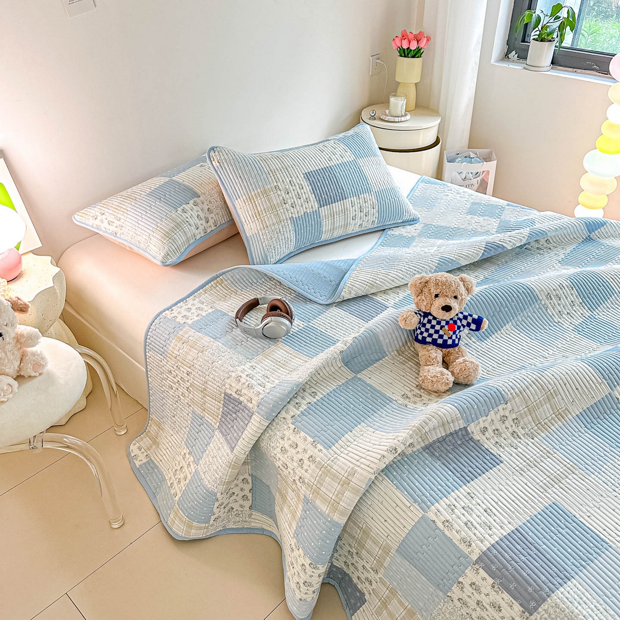 91家纺网 家纺一手货源 找家纺 （总）恒尚居2025新款全棉床盖春秋印花床单纯棉床垫床褥垫-跑量（四季款）卡通