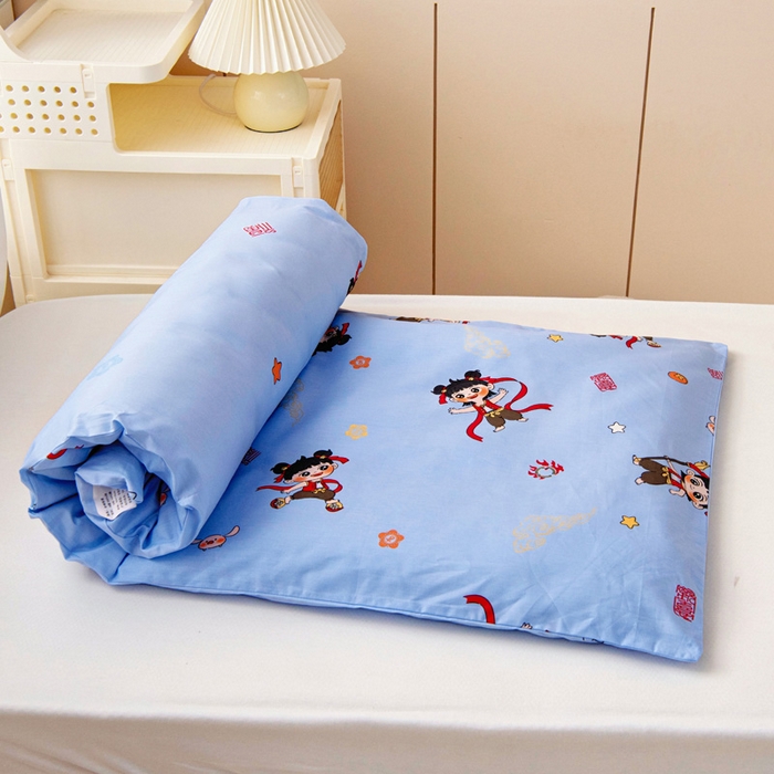 91家纺网 家纺一手货源 找家纺 乐秀 2025新款40S全棉13372幼儿园三件套六件套 小哪吒