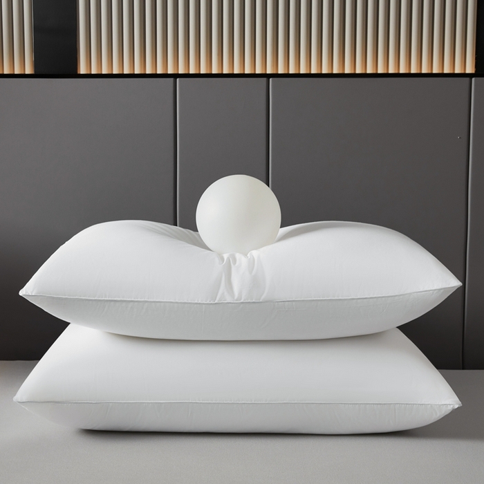 91家纺网 家纺一手货源 找家纺 中乾酒店布草工厂店 2025新款中乾酒店枕芯 防羽布单边枕芯 高枕