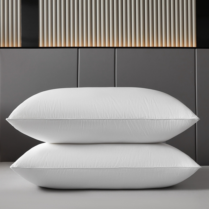 中乾酒店布草工厂店 2025新款中乾酒店枕芯 防羽布单边枕芯 高枕