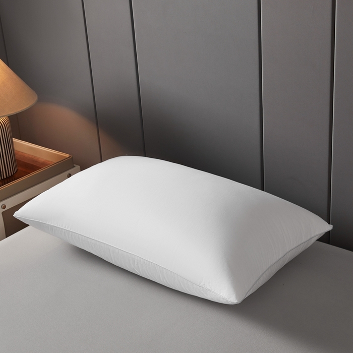 91家纺网 家纺一手货源 找家纺 中乾酒店布草工厂店 2025新款中乾酒店枕芯 防羽布单边枕芯 高枕