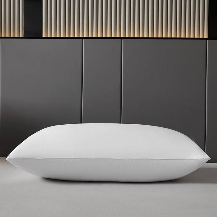 91家纺网 家纺一手货源 找家纺 中乾酒店布草工厂店 2025新款中乾酒店枕芯 防羽布单边枕芯 低枕