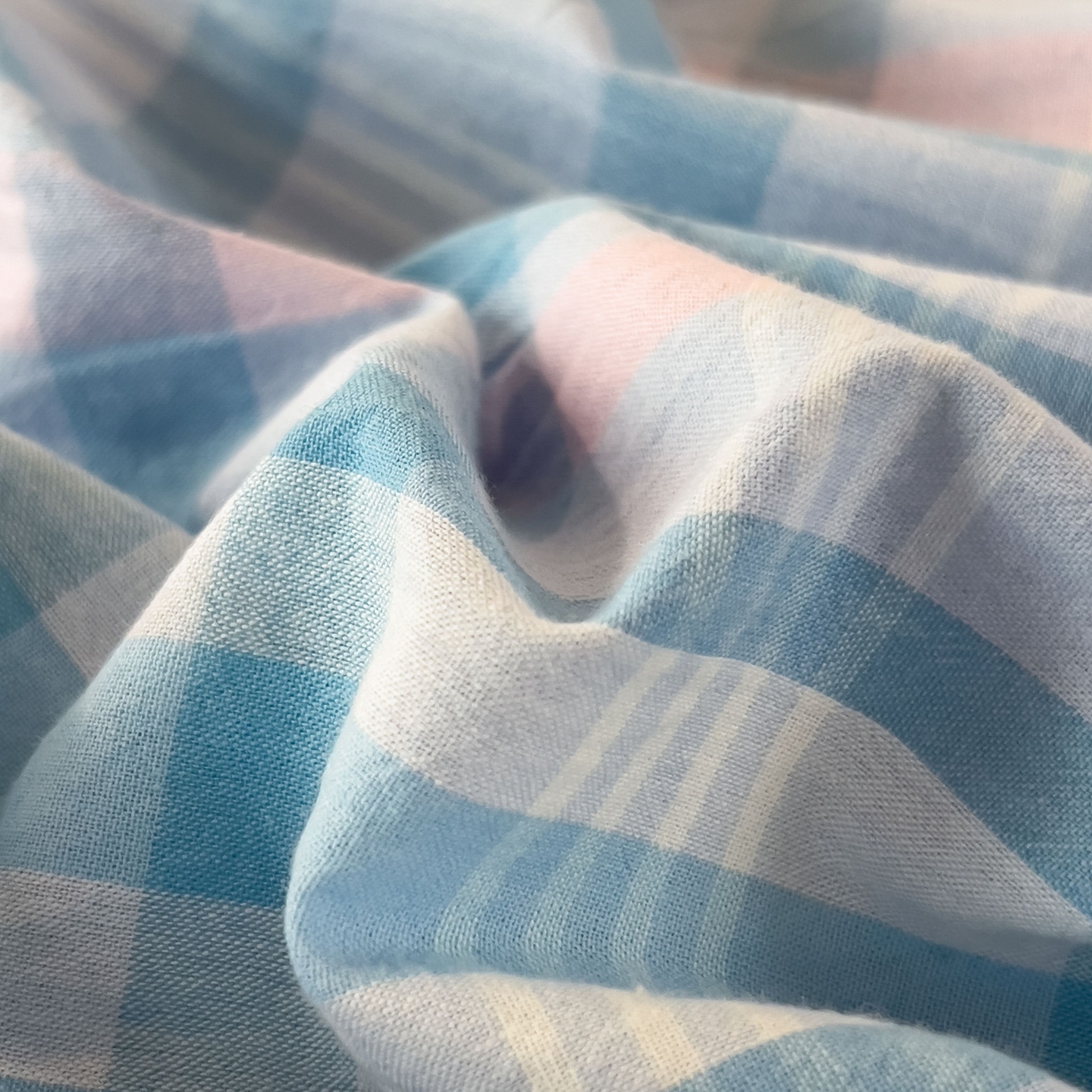 91家纺网 家纺一手货源 找家纺 宝士康家纺 2025春夏新款简约水洗棉学生三件套宿舍三件套上下铺三件套套件学生六件套套件（床单款） 英伦蓝