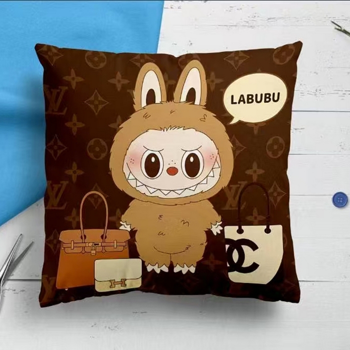 91家纺网 家纺一手货源 找家纺 （总）2025新款labubu泡泡玛特系列抱枕枕芯枕头批发定做