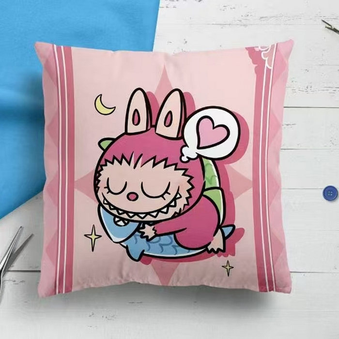 91家纺网 家纺一手货源 找家纺 （总）2025新款labubu泡泡玛特系列抱枕枕芯枕头批发定做