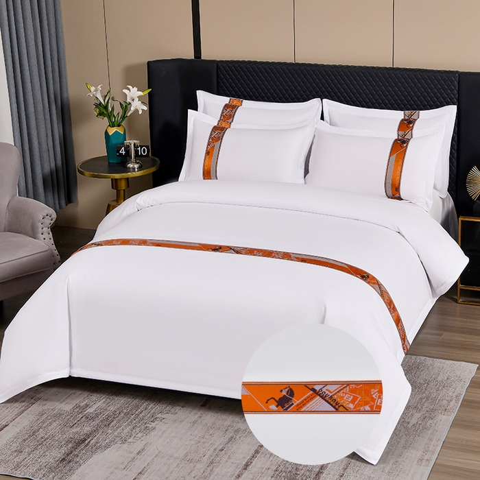 91家纺网 家纺一手货源 找家纺 （总）中乾酒店布草工厂店 2025新款120克加密织带款酒店四件套