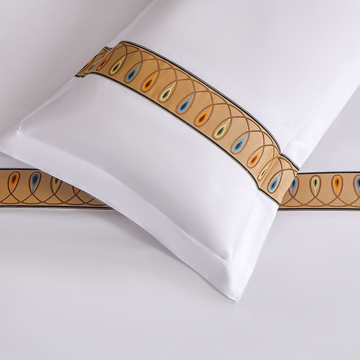 91家纺网 家纺一手货源 找家纺 （总）中乾酒店布草工厂店 2025新款120克加密织带款酒店四件套