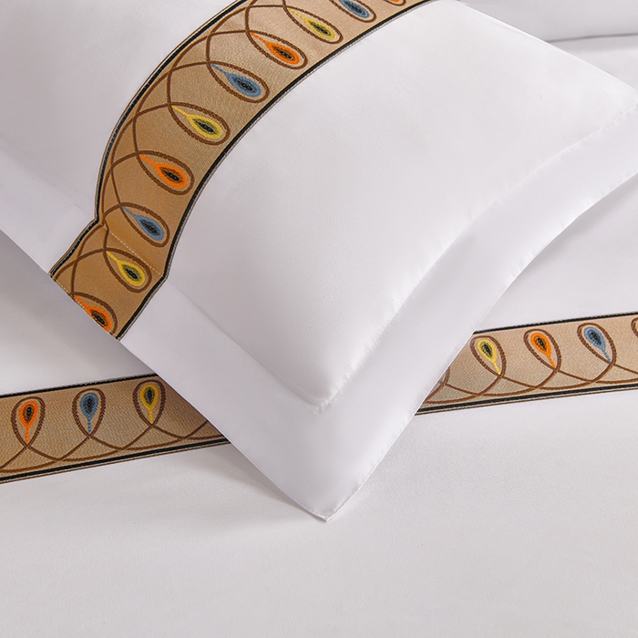 91家纺网 家纺一手货源 找家纺 （总）中乾酒店布草工厂店 2025新款120克加密织带款酒店四件套