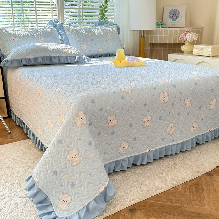 91家纺网 家纺一手货源 找家纺 （总）美达 2025新款全棉夹棉床褥床盖（可定制）