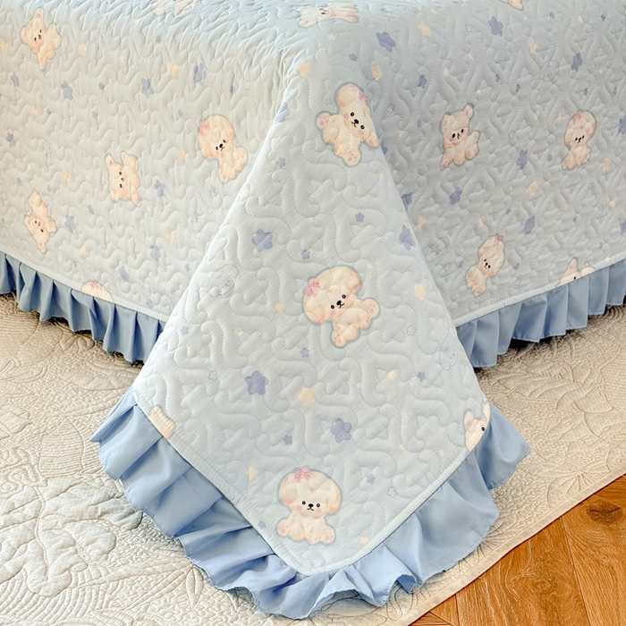 91家纺网 家纺一手货源 找家纺 （总）美达 2025新款全棉夹棉床褥床盖（可定制）