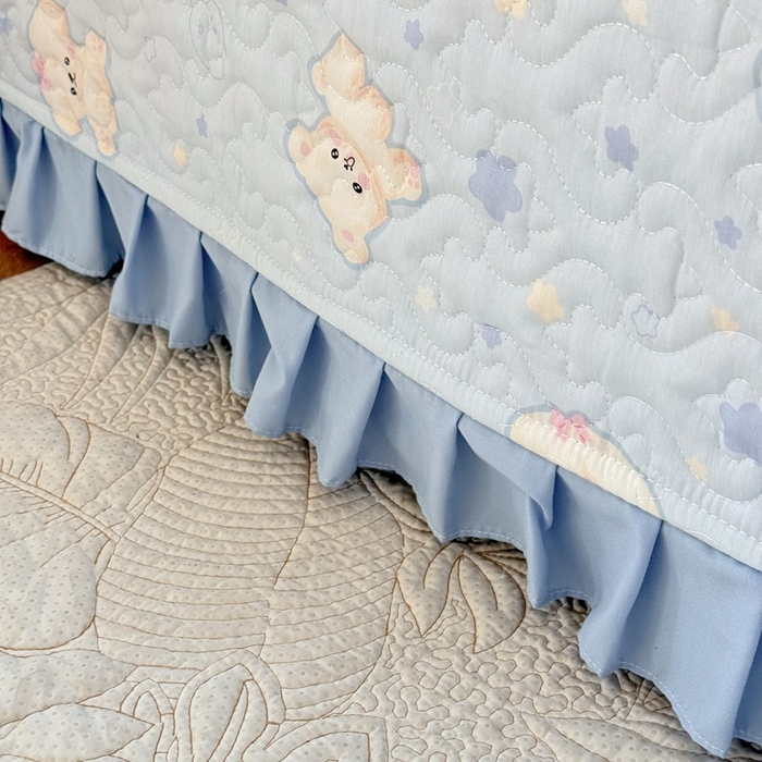 91家纺网 家纺一手货源 找家纺 （总）美达 2025新款全棉夹棉床褥床盖（可定制）