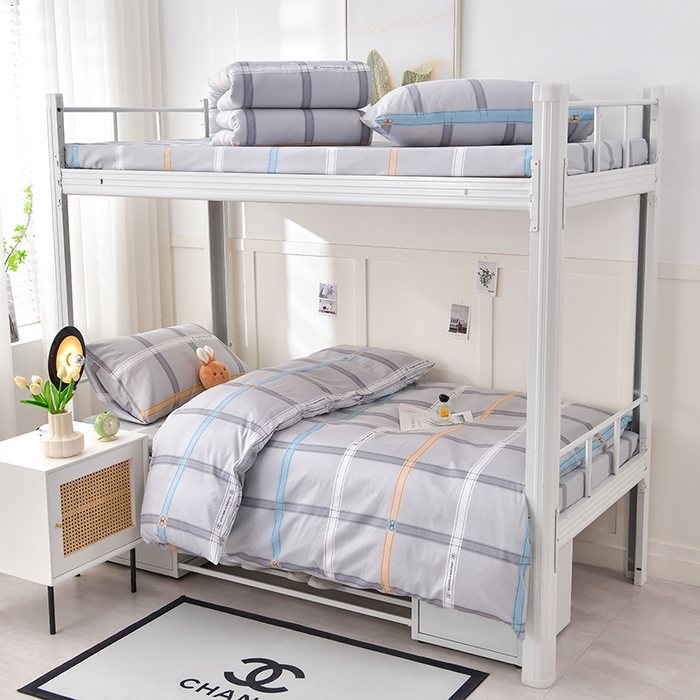 91家纺网 家纺一手货源 找家纺 总2025新款全棉学生三件套纯棉六件套装宿舍上下铺全套棉花被