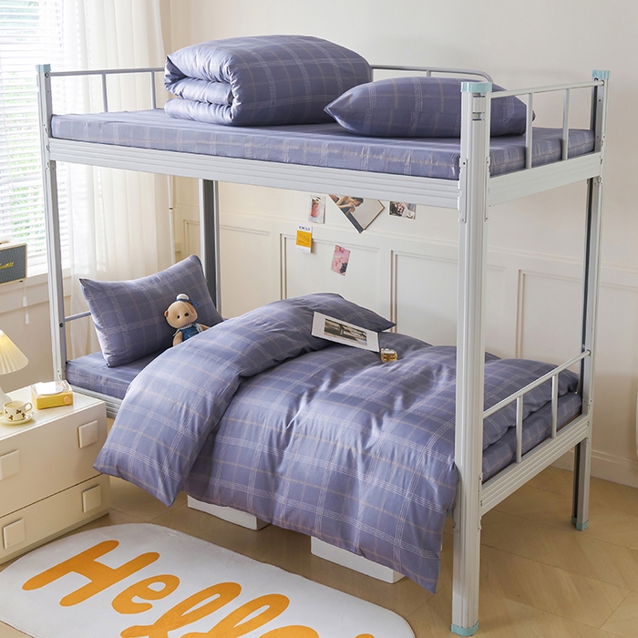 91家纺网 家纺一手货源 找家纺 总2025新款全棉学生三件套纯棉六件套装宿舍上下铺全套棉花被