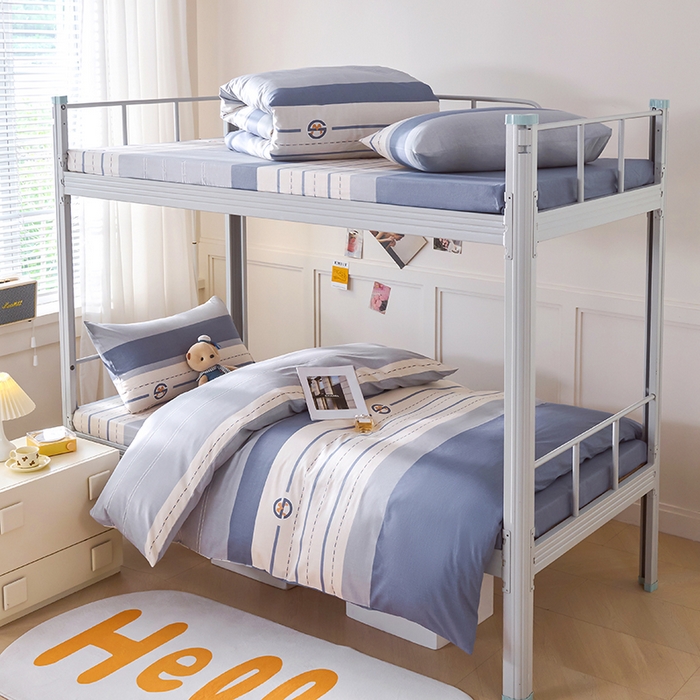 91家纺网 家纺一手货源 找家纺 总2025新款全棉学生三件套纯棉六件套装宿舍上下铺全套棉花被