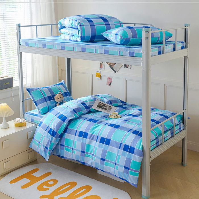 91家纺网 家纺一手货源 找家纺 总2025新款全棉学生三件套纯棉六件套装宿舍上下铺全套棉花被