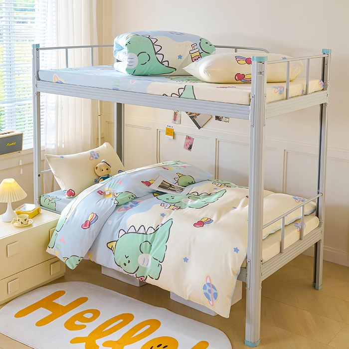 91家纺网 家纺一手货源 找家纺 总2025新款全棉学生三件套纯棉六件套装宿舍上下铺全套棉花被