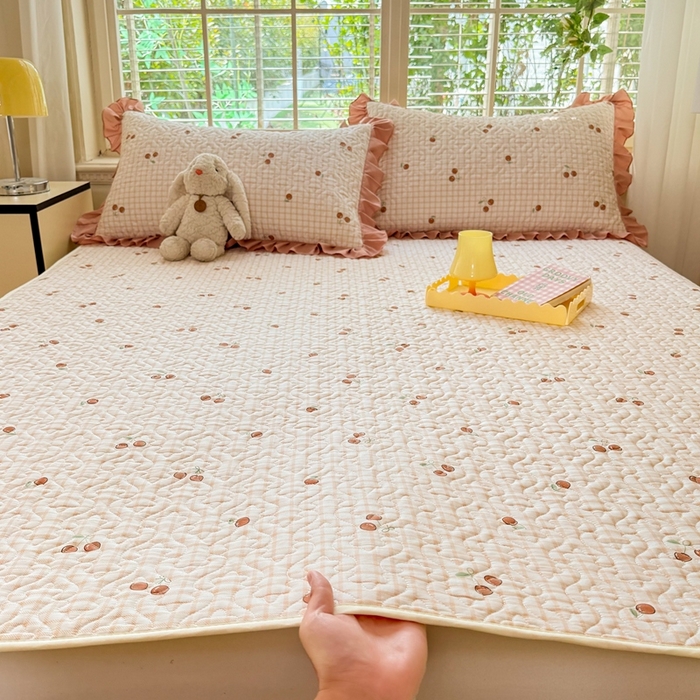 91家纺网 家纺一手货源 找家纺 （总）美达2025新款全棉夹棉防滑床垫（可定制）