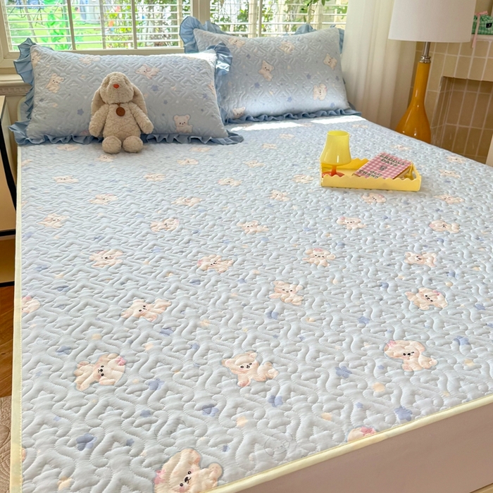 91家纺网 家纺一手货源 找家纺 （总）美达2025新款全棉夹棉防滑床垫（可定制）