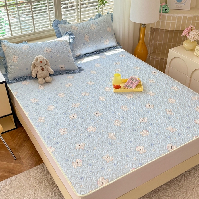 91家纺网 家纺一手货源 找家纺 （总）美达2025新款全棉夹棉防滑床垫（可定制）