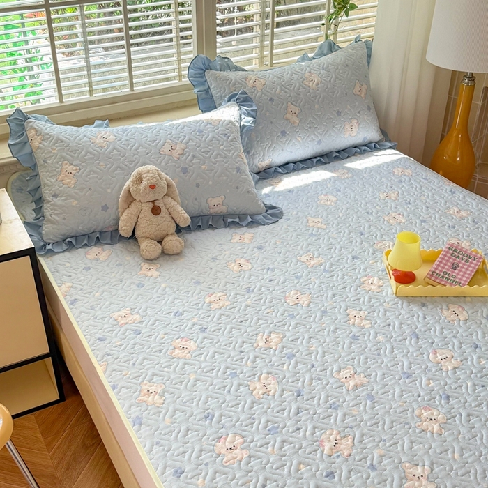 91家纺网 家纺一手货源 找家纺 （总）美达2025新款全棉夹棉防滑床垫（可定制）