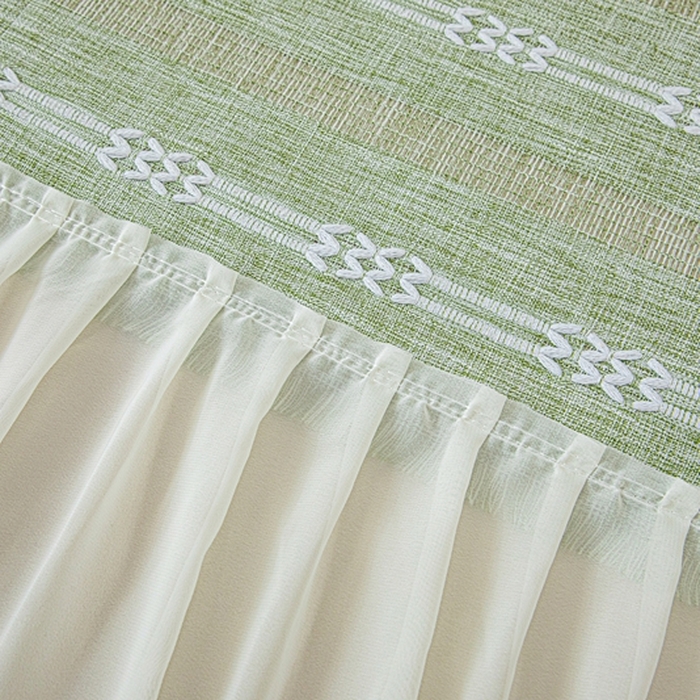 91家纺网 家纺一手货源 找家纺 沐沐2026新款桃苏沙发巾 抹茶绿