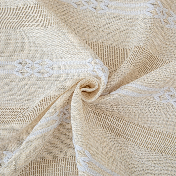 91家纺网 家纺一手货源 找家纺 沐沐2026新款桃苏沙发巾 奶杏色