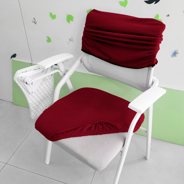 91家纺网 家纺一手货源 找家纺 （总）壹零特色家纺 弹力防水华夫格培训椅套 带桌板椅子套