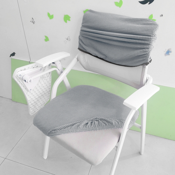 91家纺网 家纺一手货源 找家纺 （总）壹零特色家纺 弹力防水华夫格培训椅套 带桌板椅子套