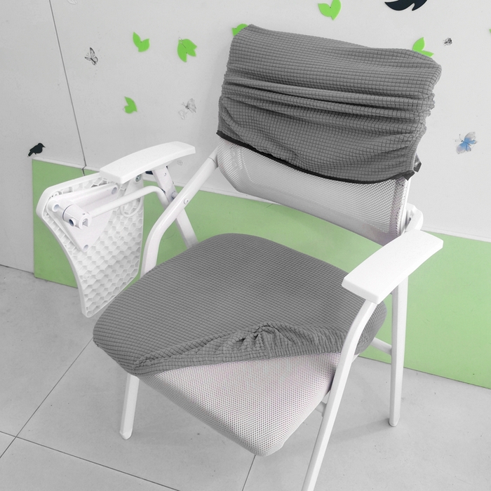 91家纺网 家纺一手货源 找家纺 （总）壹零特色家纺 弹力防水华夫格培训椅套 带桌板椅子套