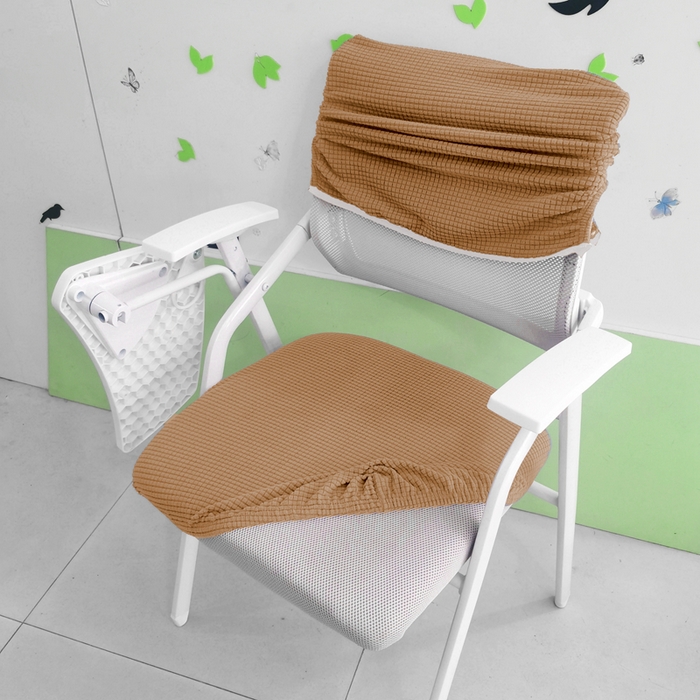 91家纺网 家纺一手货源 找家纺 （总）壹零特色家纺 弹力防水华夫格培训椅套 带桌板椅子套