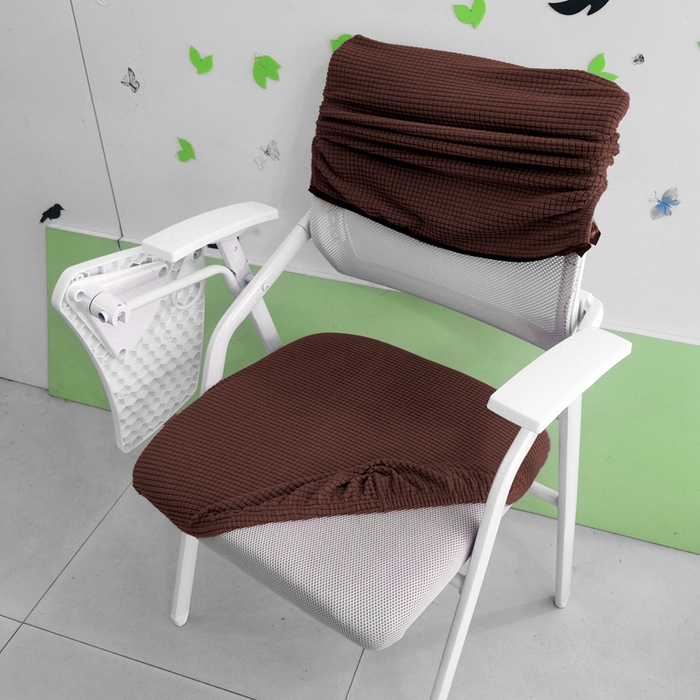 91家纺网 家纺一手货源 找家纺 （总）壹零特色家纺 弹力防水华夫格培训椅套 带桌板椅子套