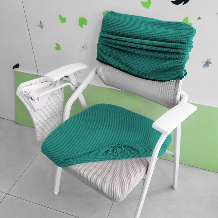 91家纺网 家纺一手货源 找家纺 （总）壹零特色家纺 弹力防水华夫格培训椅套 带桌板椅子套