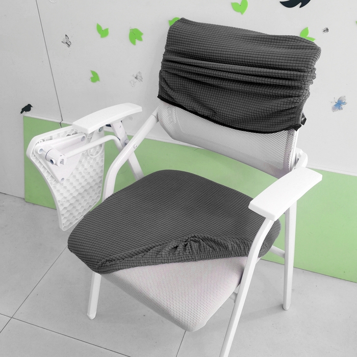 91家纺网 家纺一手货源 找家纺 （总）壹零特色家纺 弹力防水华夫格培训椅套 带桌板椅子套