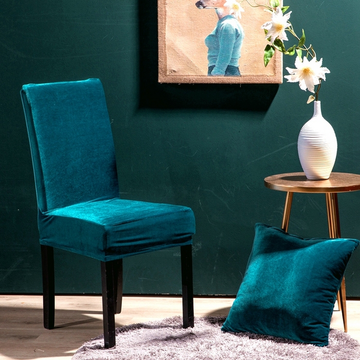 91家纺网 家纺一手货源 找家纺 （总）壹零特色家纺 加厚银狐绒一体椅套 饭店弹力通用连体椅套子 椅子套