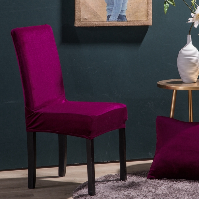 91家纺网 家纺一手货源 找家纺 （总）壹零特色家纺 加厚银狐绒一体椅套 饭店弹力通用连体椅套子 椅子套