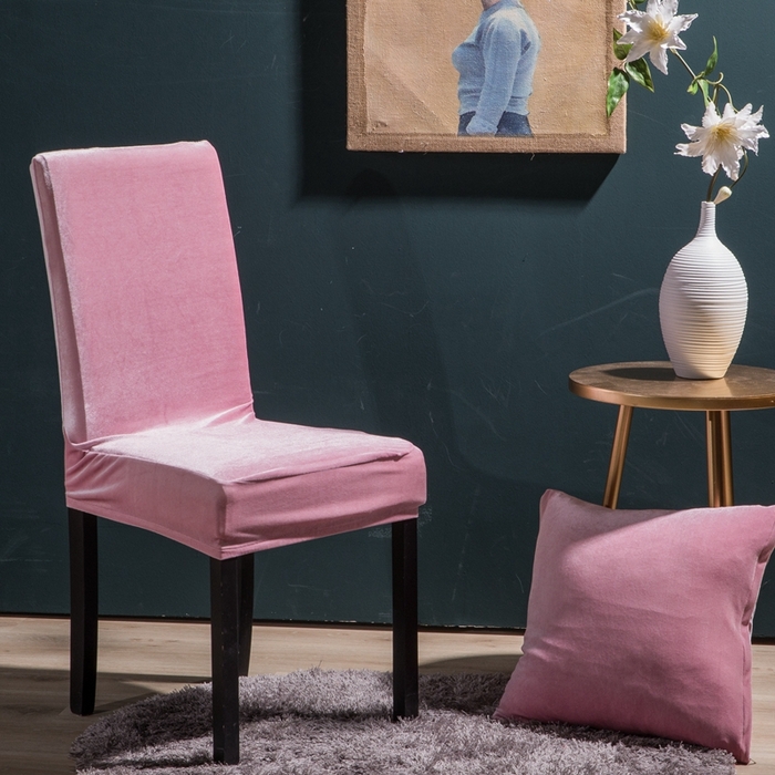 91家纺网 家纺一手货源 找家纺 （总）壹零特色家纺 加厚银狐绒一体椅套 饭店弹力通用连体椅套子 椅子套