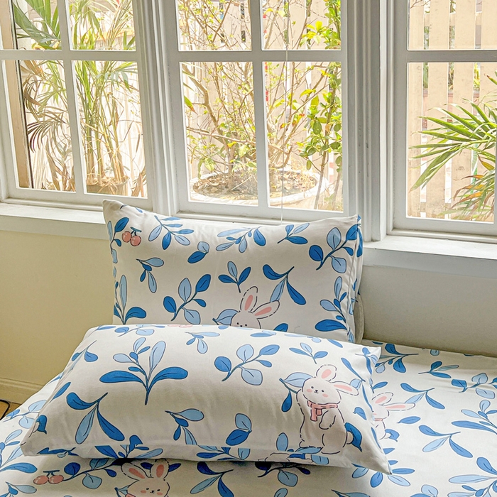 91家纺网 家纺一手货源 找家纺 极梦家纺（支持定制） 2025新款印花磨毛单床裙三件套（总链接一）米菲兔