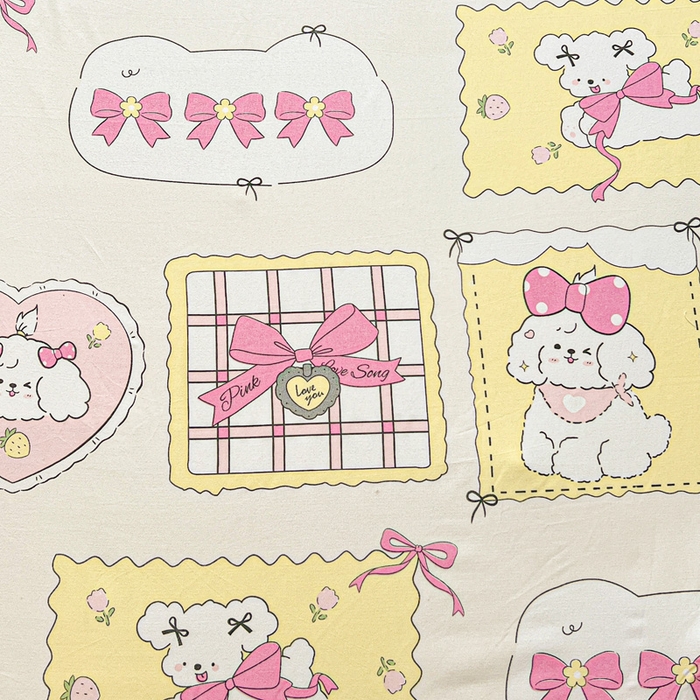 91家纺网 家纺一手货源 找家纺 极梦家纺（支持定制） 2025新款印花磨毛单床裙三件套（总链接一）甜橙气泡