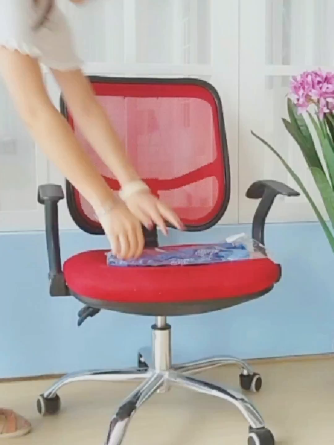 91家纺网 家纺一手货源 找家纺 （总）壹零特色家纺 纯色弹力分体办公室椅套 转椅椅套子 通用椅子套