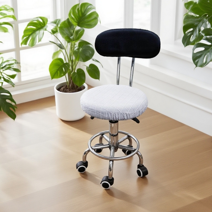 91家纺网 家纺一手货源 找家纺 （总）壹零特色家纺 TPU菱形格提花纯色防水款圆凳套 吧台凳套