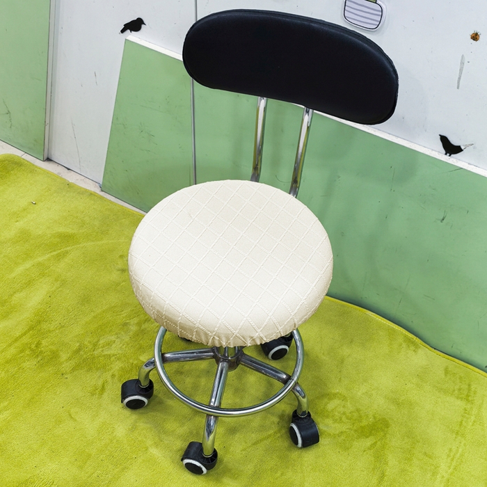 91家纺网 家纺一手货源 找家纺 （总）壹零特色家纺 TPU菱形格提花纯色防水款圆凳套 吧台凳套