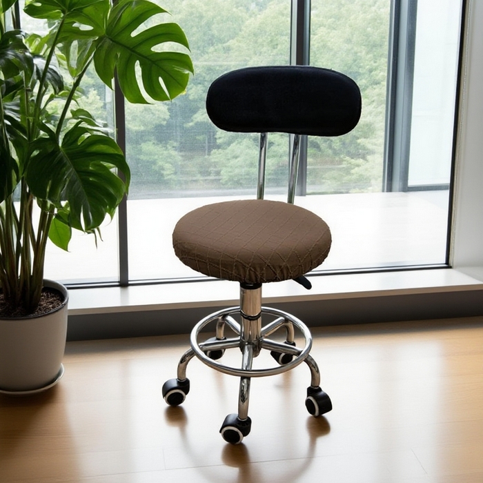 91家纺网 家纺一手货源 找家纺 （总）壹零特色家纺 TPU菱形格提花纯色防水款圆凳套 吧台凳套