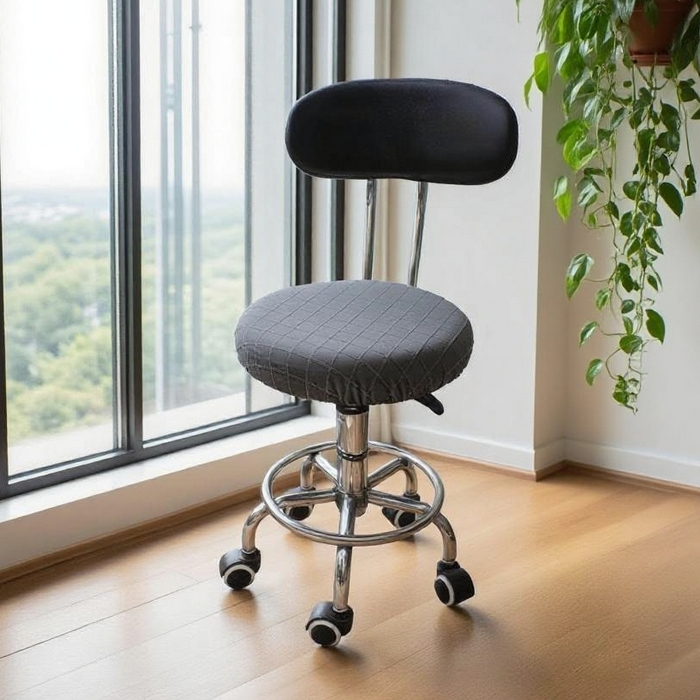 91家纺网 家纺一手货源 找家纺 （总）壹零特色家纺 TPU菱形格提花纯色防水款圆凳套 吧台凳套