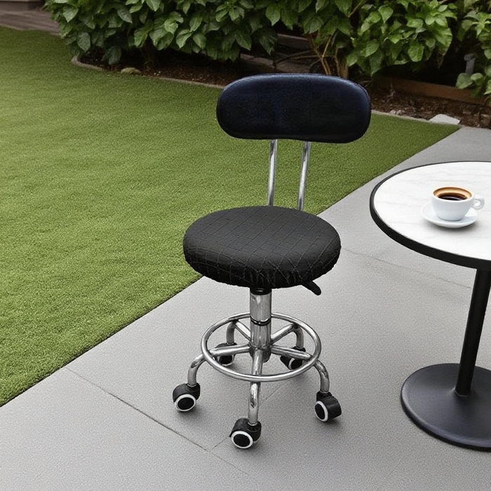 91家纺网 家纺一手货源 找家纺 （总）壹零特色家纺 TPU菱形格提花纯色防水款圆凳套 吧台凳套