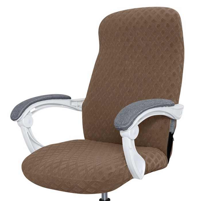 91家纺网 家纺一手货源 找家纺 （总）壹零特色家纺 菠萝格弹力老板椅套 办公室椅子套 带拉链连体椅套 弹性椅套