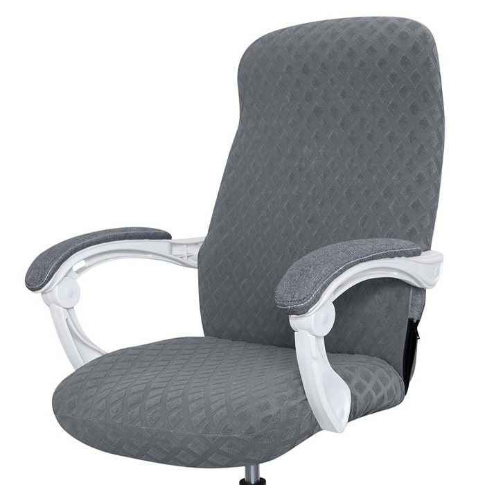 91家纺网 家纺一手货源 找家纺 （总）壹零特色家纺 菠萝格弹力老板椅套 办公室椅子套 带拉链连体椅套 弹性椅套