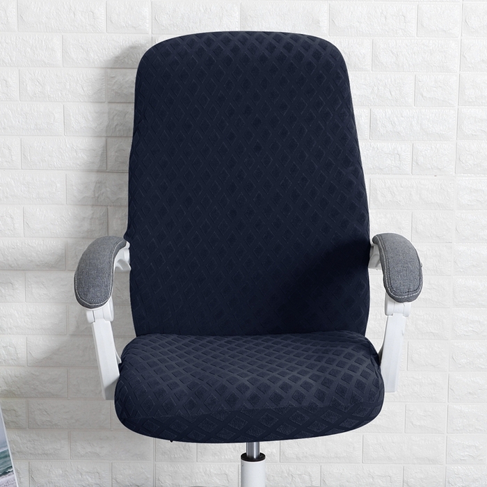 91家纺网 家纺一手货源 找家纺 （总）壹零特色家纺 菠萝格弹力老板椅套 办公室椅子套 带拉链连体椅套 弹性椅套