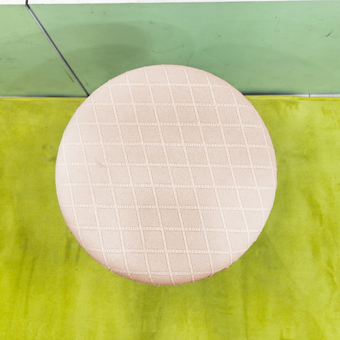 91家纺网 家纺一手货源 找家纺 壹零特色家纺 TPU菱形格提花纯色防水款圆凳套 吧台凳套 驼色 TPU菱形格圆凳套